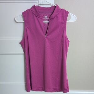 Sleeveless Pink Golf Polo